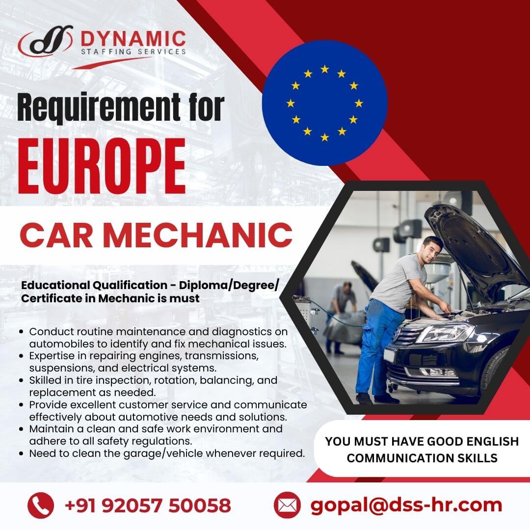 Car Mechanic for EUROPE