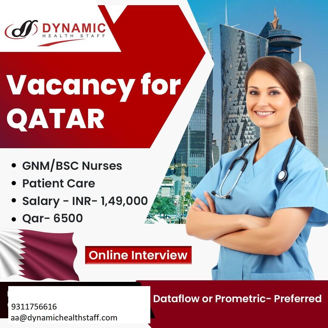Need  Staff Nurse - Qatar