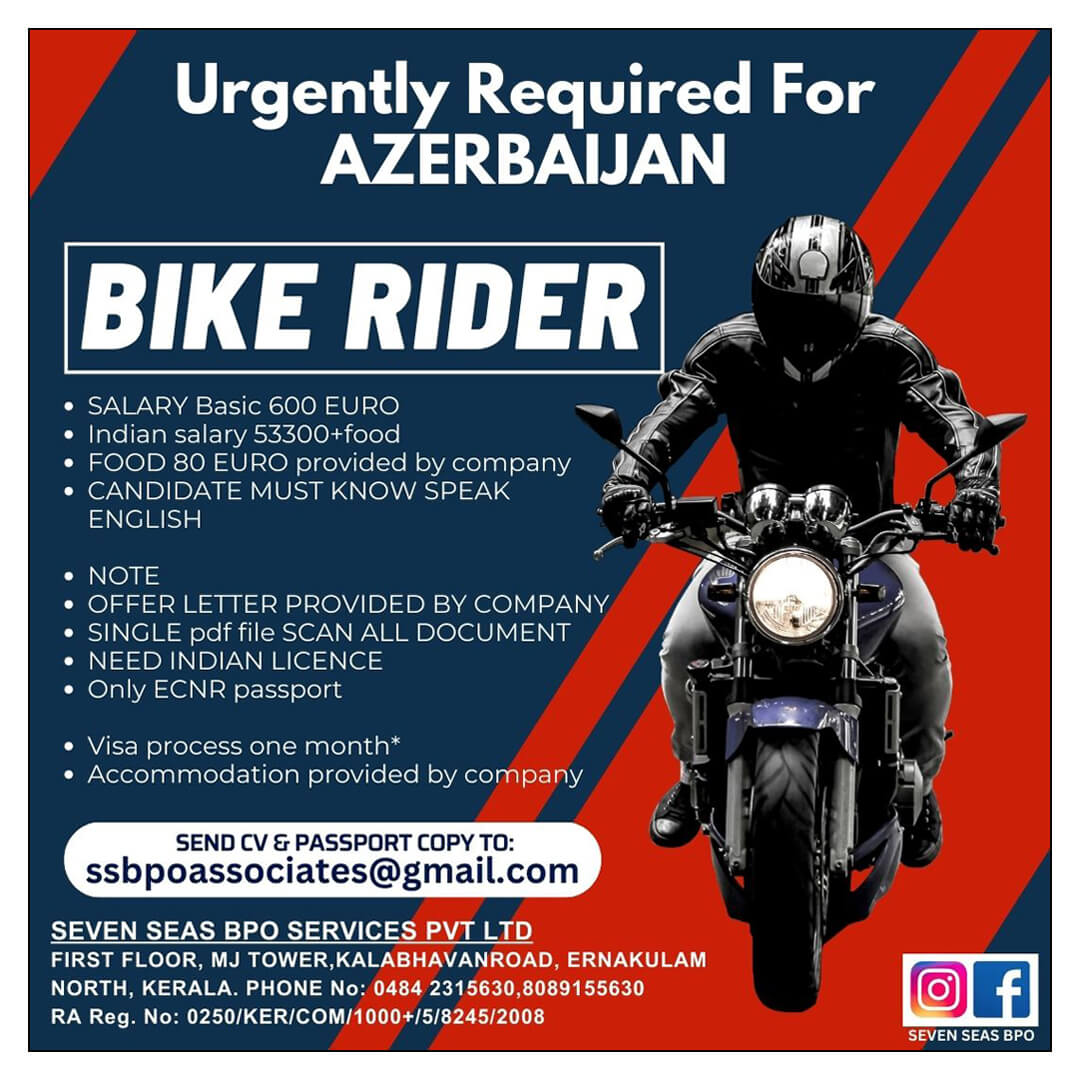 Urgently Required For AZERBAIJAN