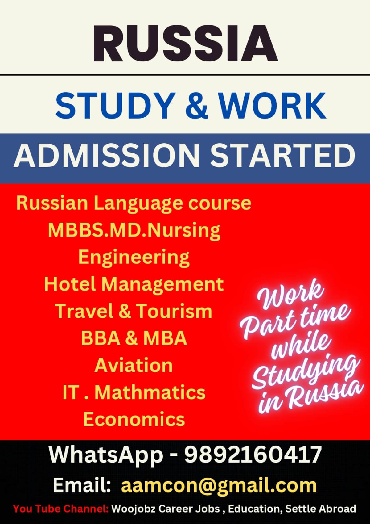 Russia - Work and Study