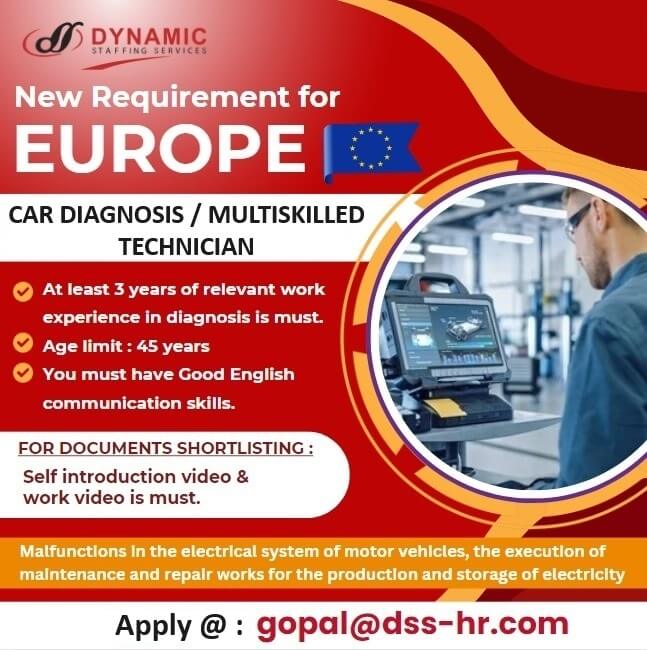 Car Diagnosis Technician - EUROPE