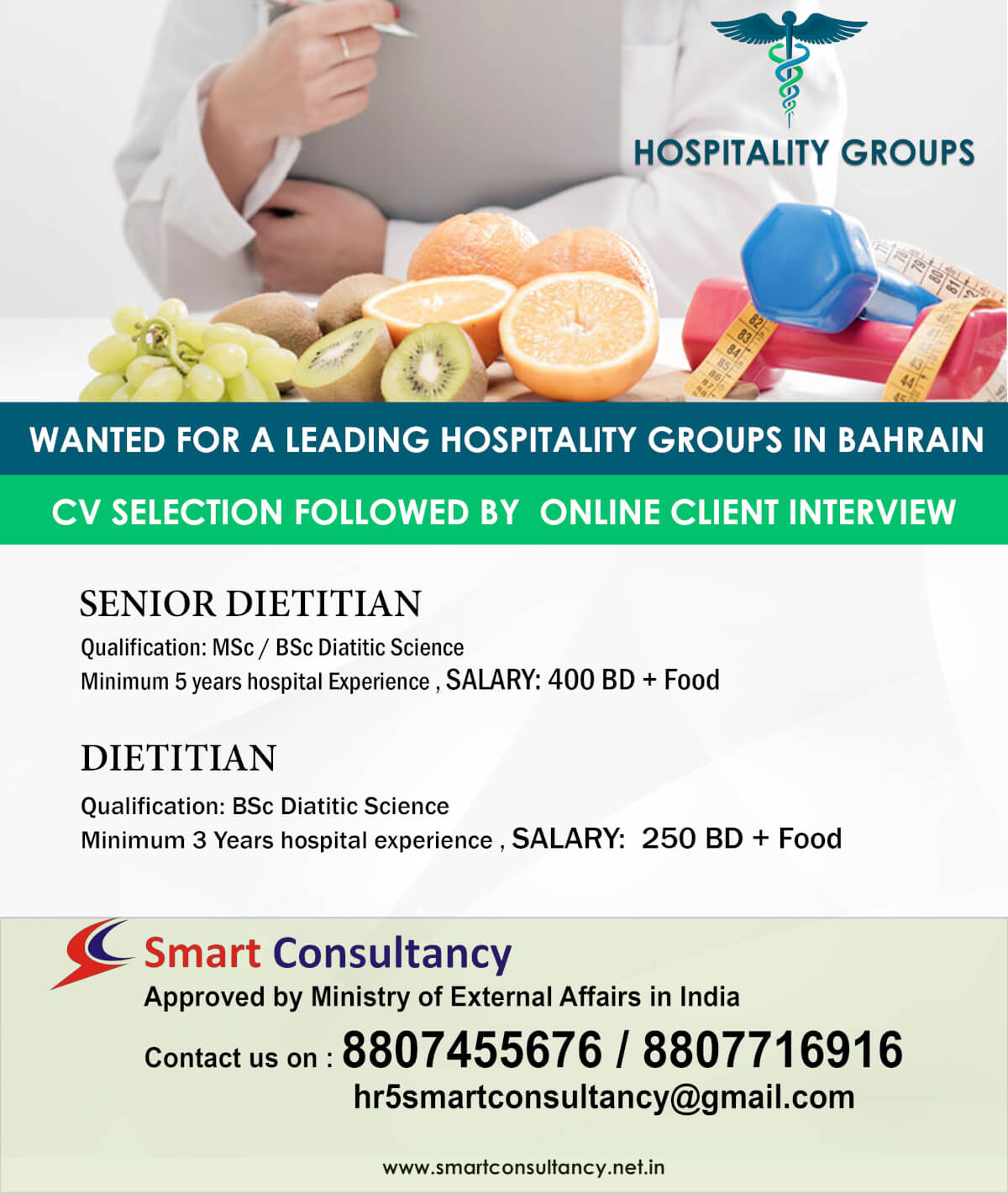 Bahrain A Leading Hospitality Group Hiring Vacancies Aug 24