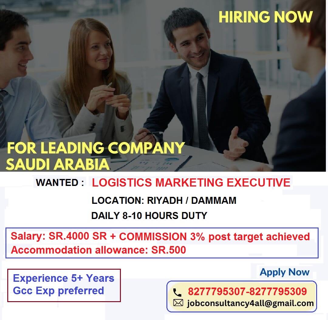 Hiring for Logistics Marketing Executive