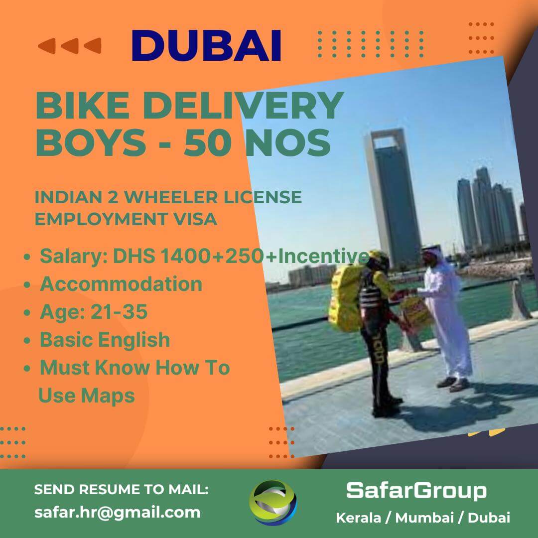 Bike Delivery Boys - Dubai.