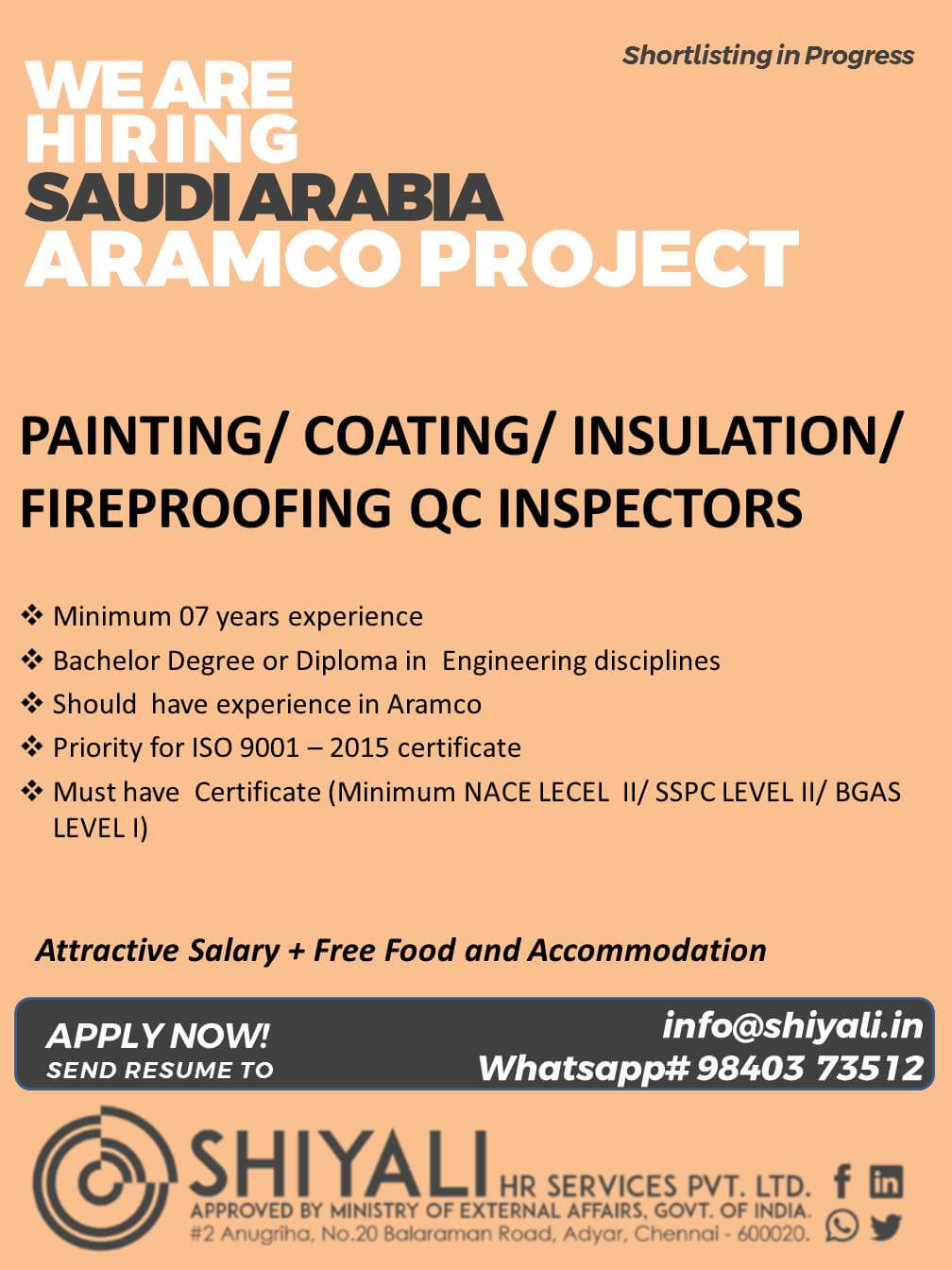 Painting and Coating Quality Control Inspector