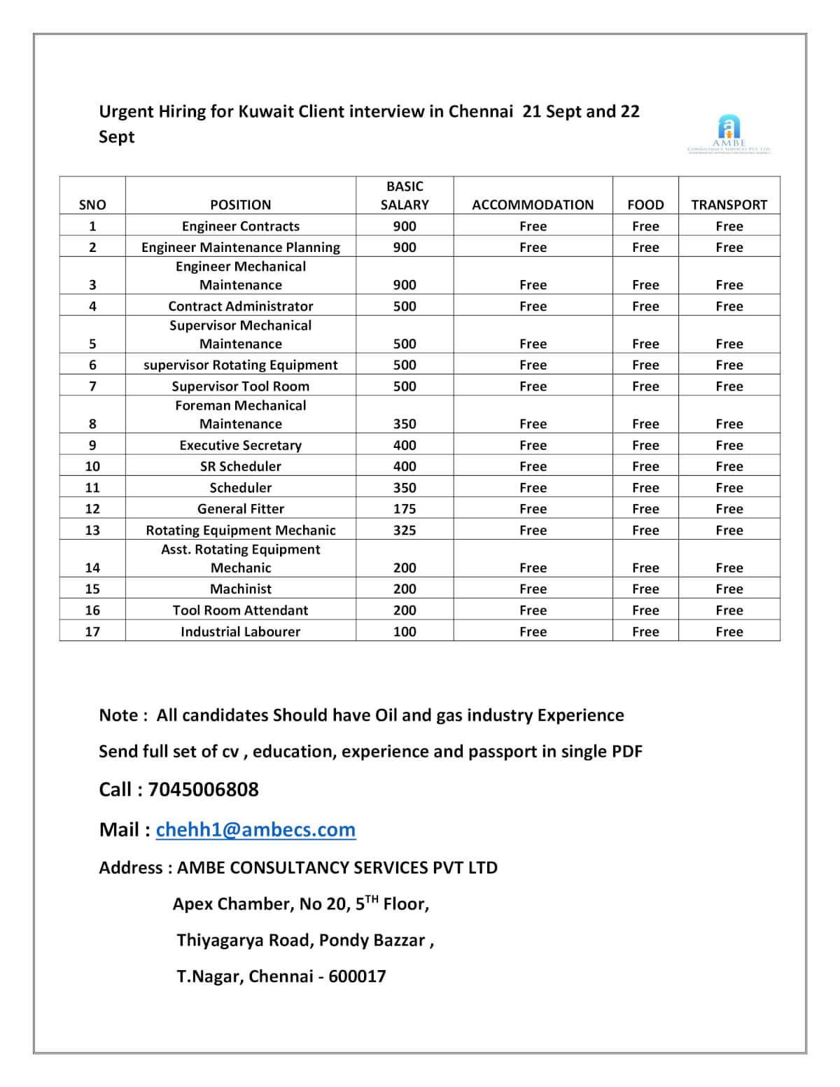 client interview 21 sept & 22 sept