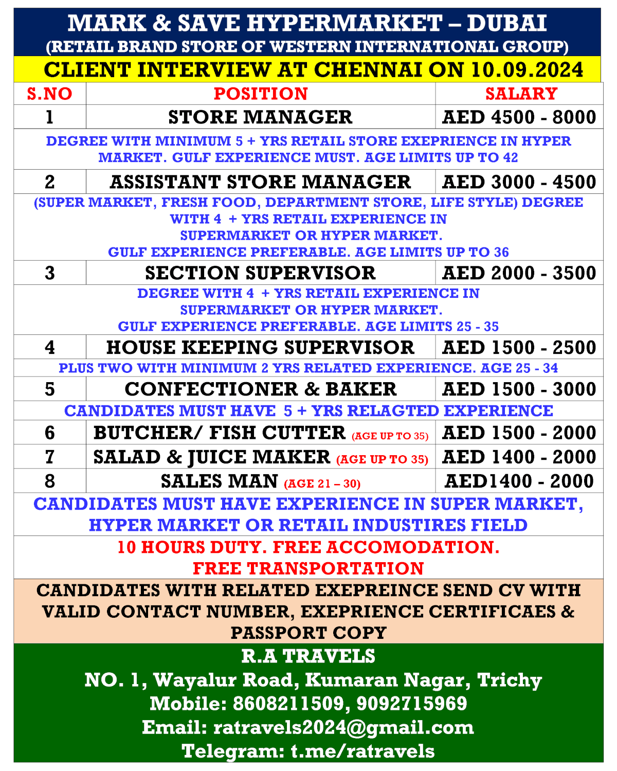 MARK & SAVE HYPERMARKET – DUBAI (RETAIL BRAND STORE OF WESTERN INTERNATIONAL GROUP)