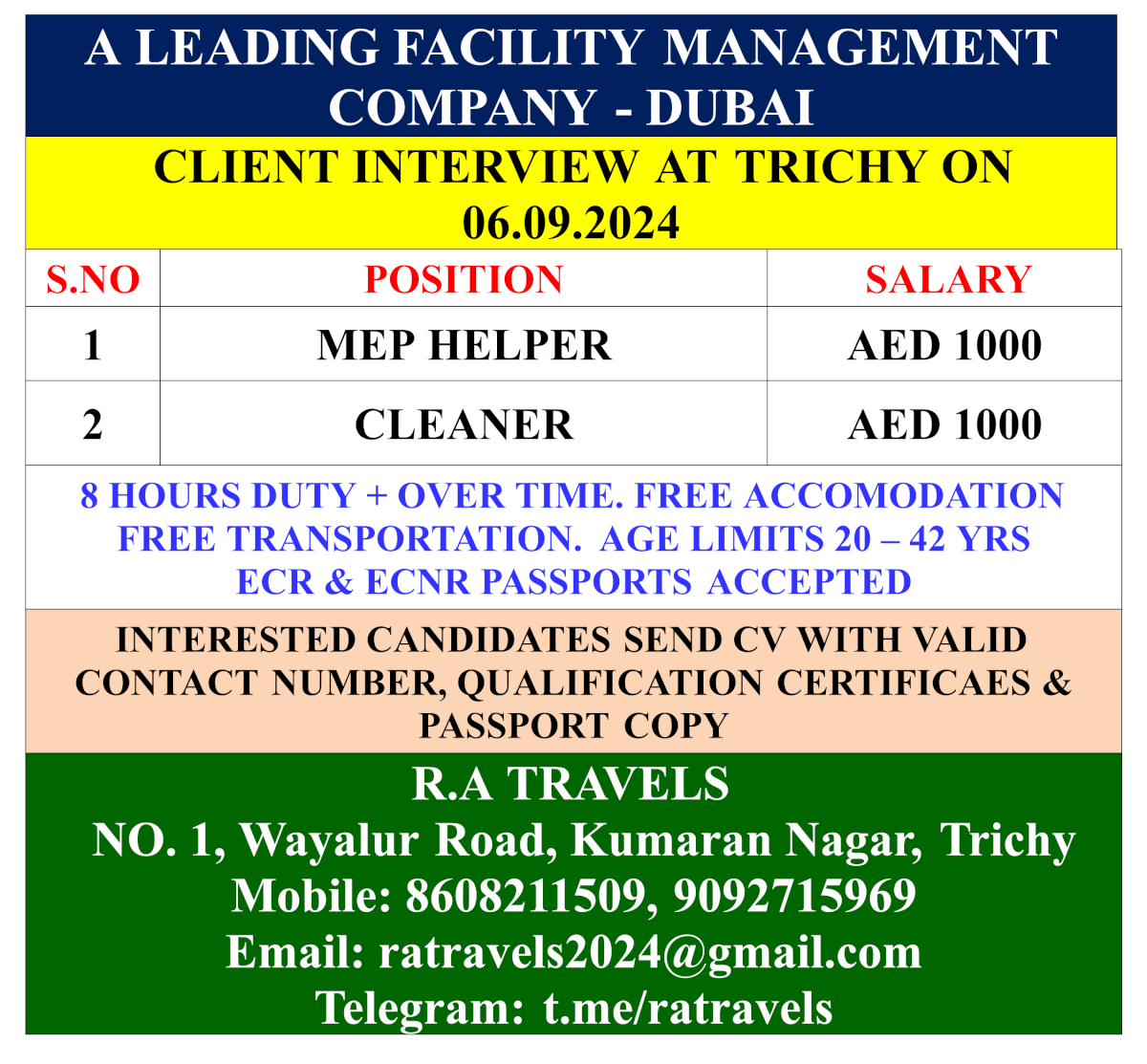 A LEADING FACILITY MANAGEMENT COMPANY - DUBAI