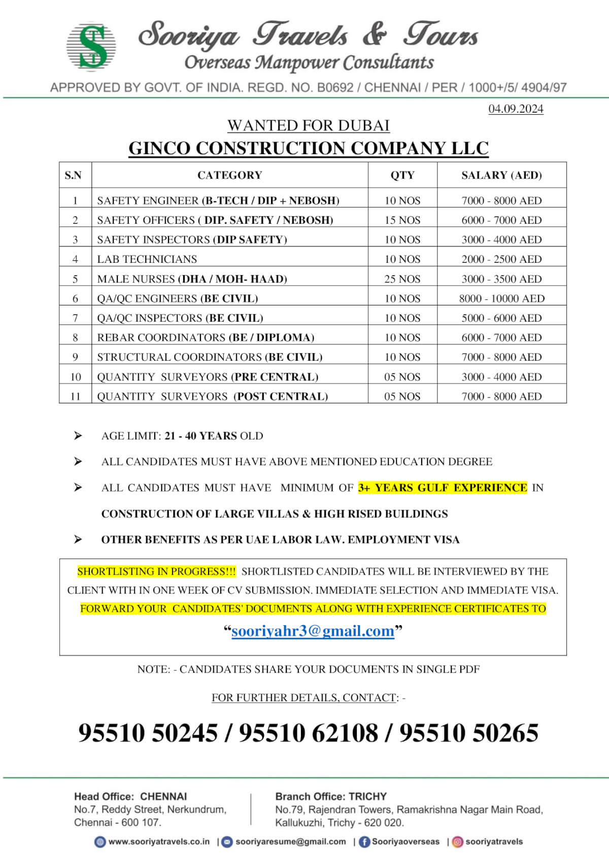 GINCO CONSTRUCTION COMPANY LLC