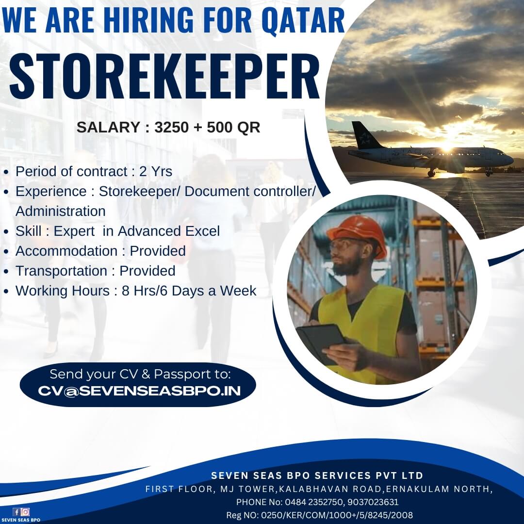 URGENT VACANCY FOR QATAR