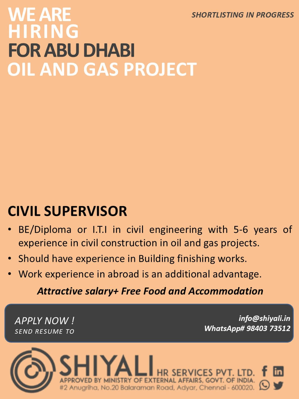 CIVIL SUPERVISOR