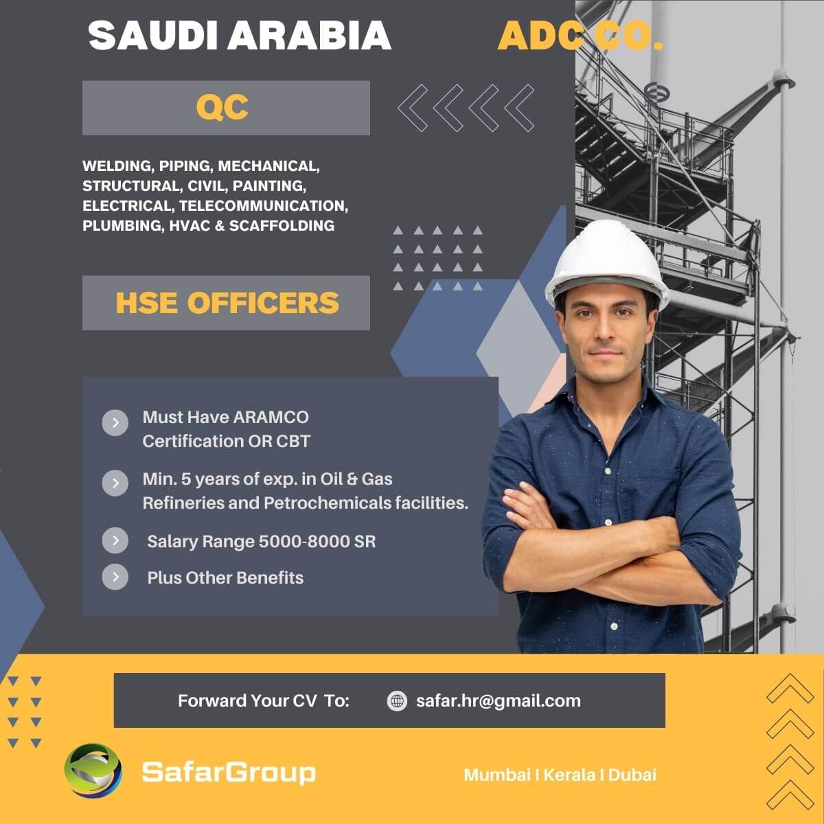 Urgently Required for Saudi Arabia