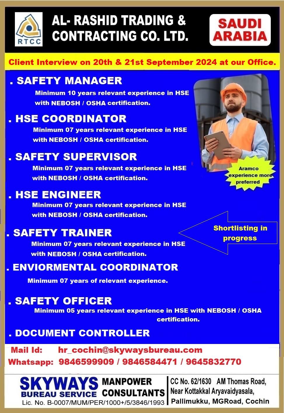 HSE ENGINEERS & OFFICERS