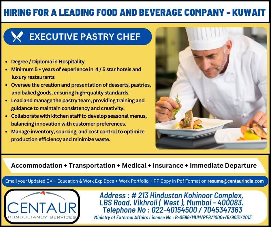 Hiring for a leading food and beverage company - Kuwait