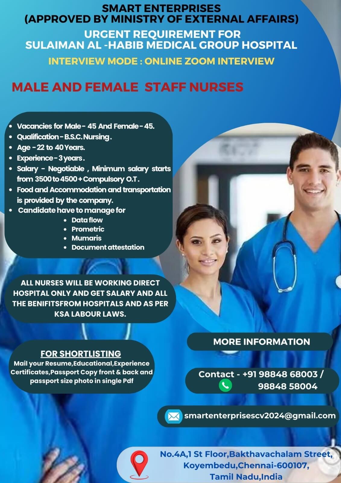 MALE AND FEMALE NURSES