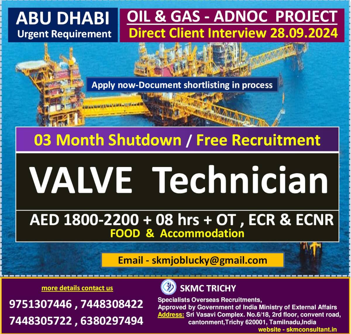 ABU DHABI - OIL & GAS - ADNOC PROJECT(25.09.24)