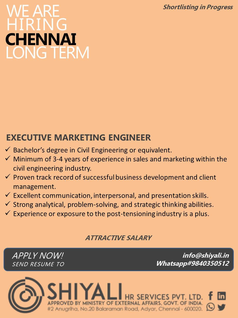 EXECUTIVE MARKETING ENGINEER