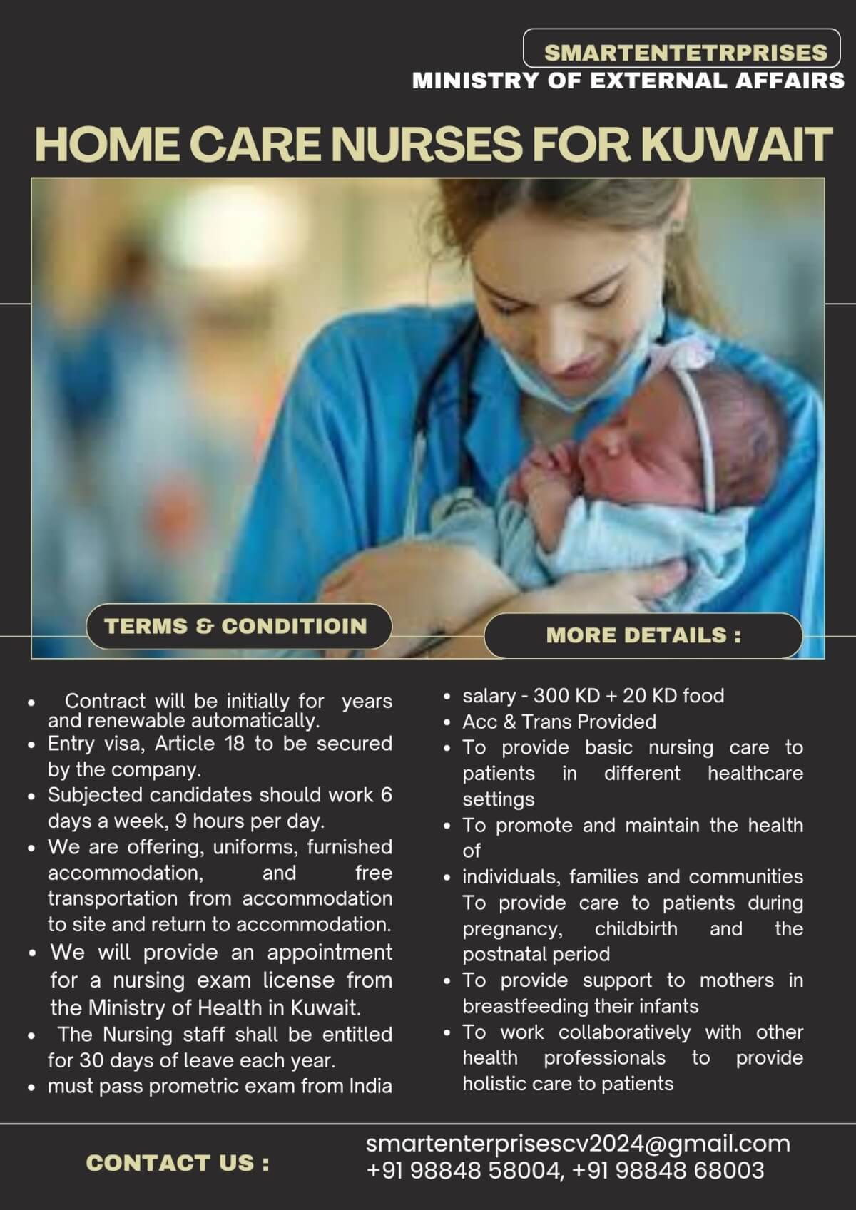 home care NURSES FOR KUWAIT