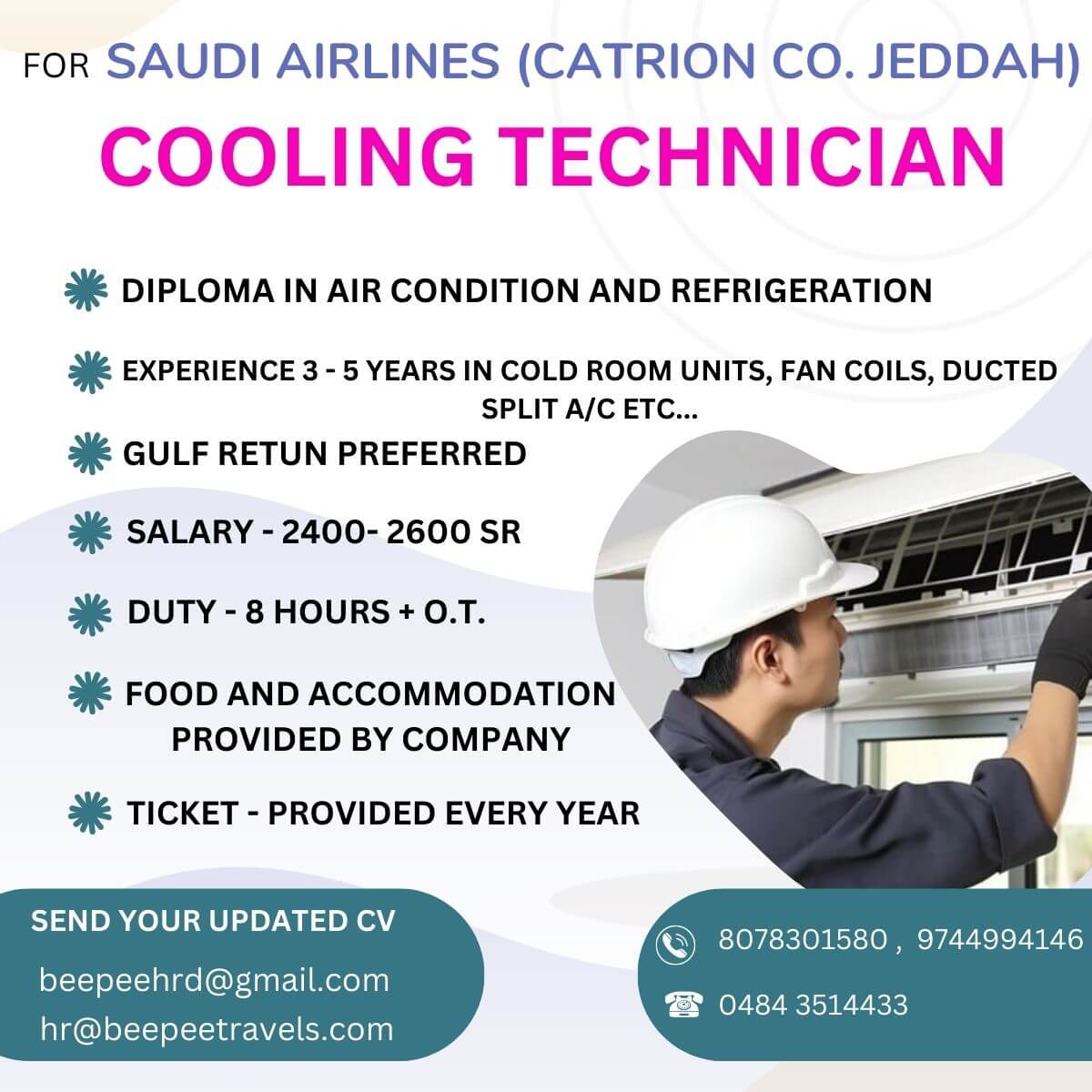 COOLING TECHNICIAN