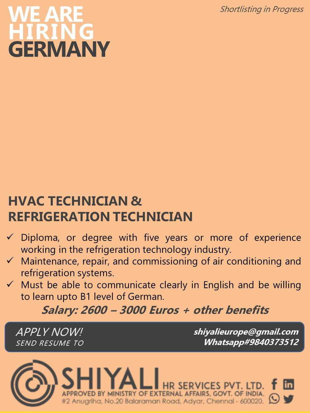 HVAC TECHNICIAN & REFRIGERATION TECHNICIAN