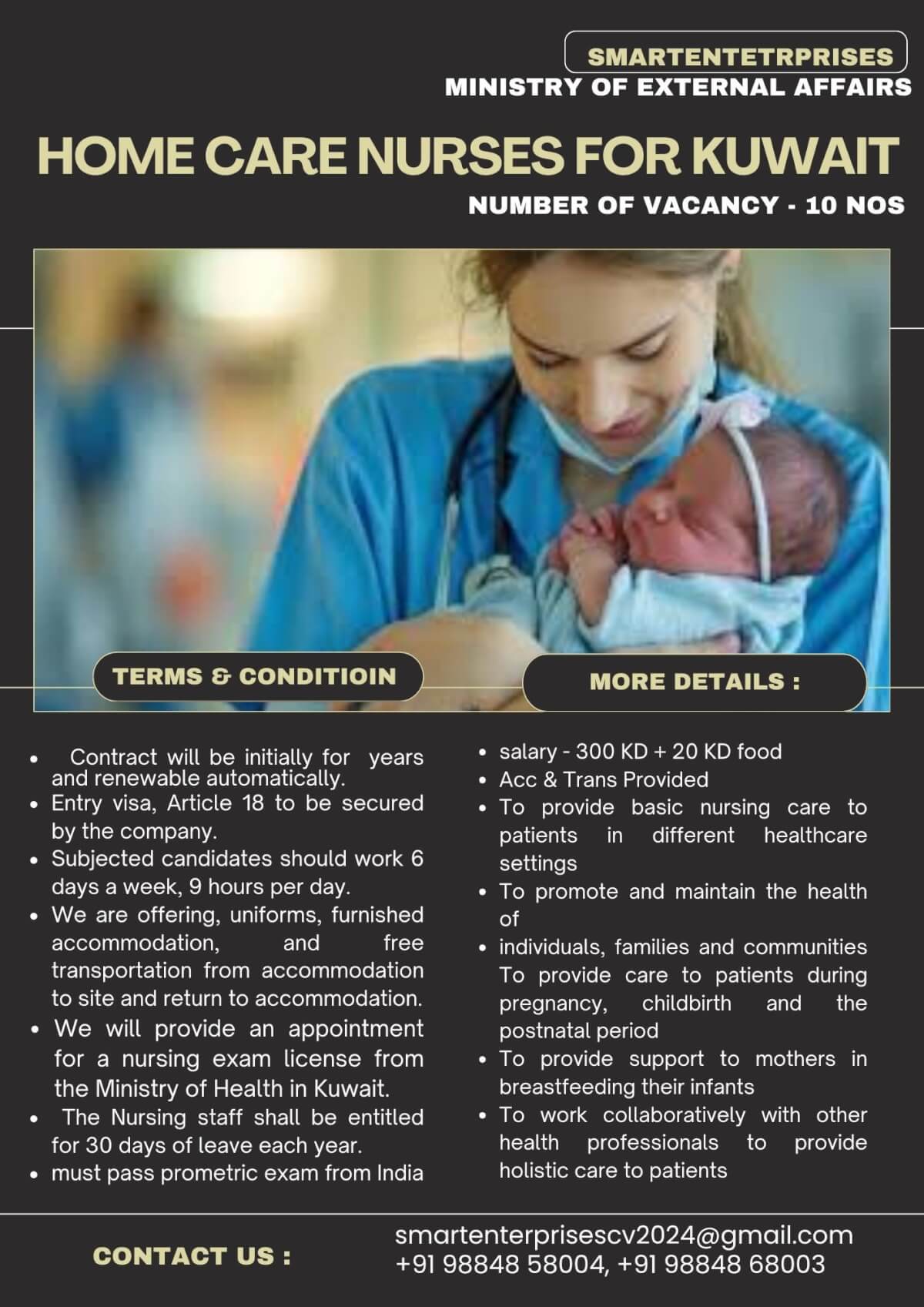 HOME CARE NURSES FOR KUWAIT