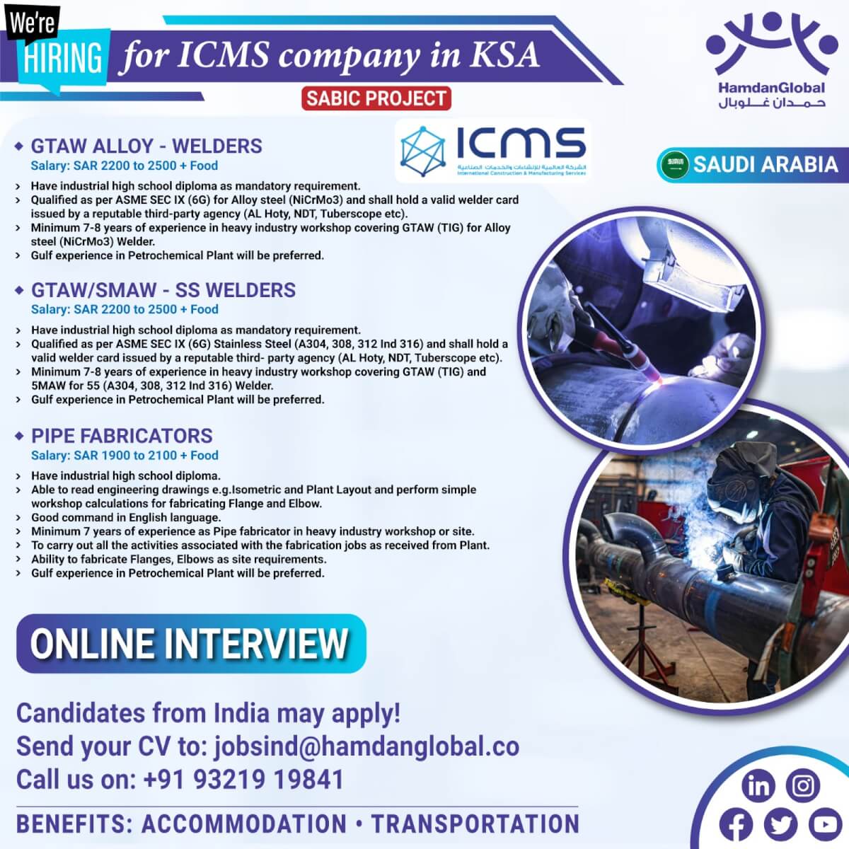 for ICMS company in KSA