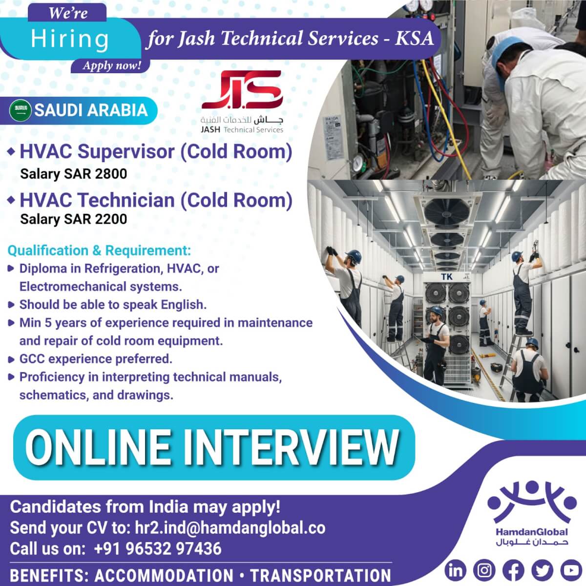 Hiring for Jash Technical Services - KSA