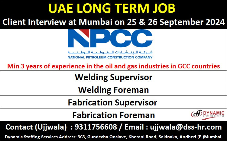 UAE LONG TERM JOB