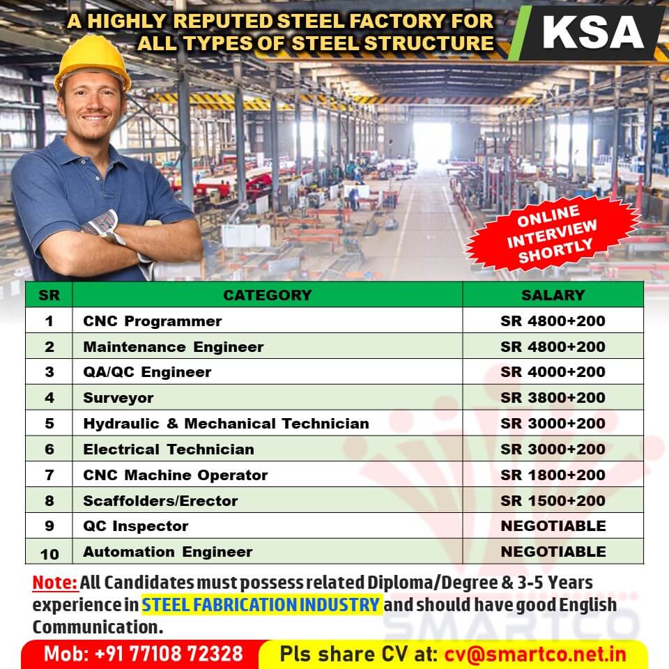 A HIGHLY REPUTED STEEL FACTORY FOR ALL TYPES OF STEEL STRUCTURE - KSA