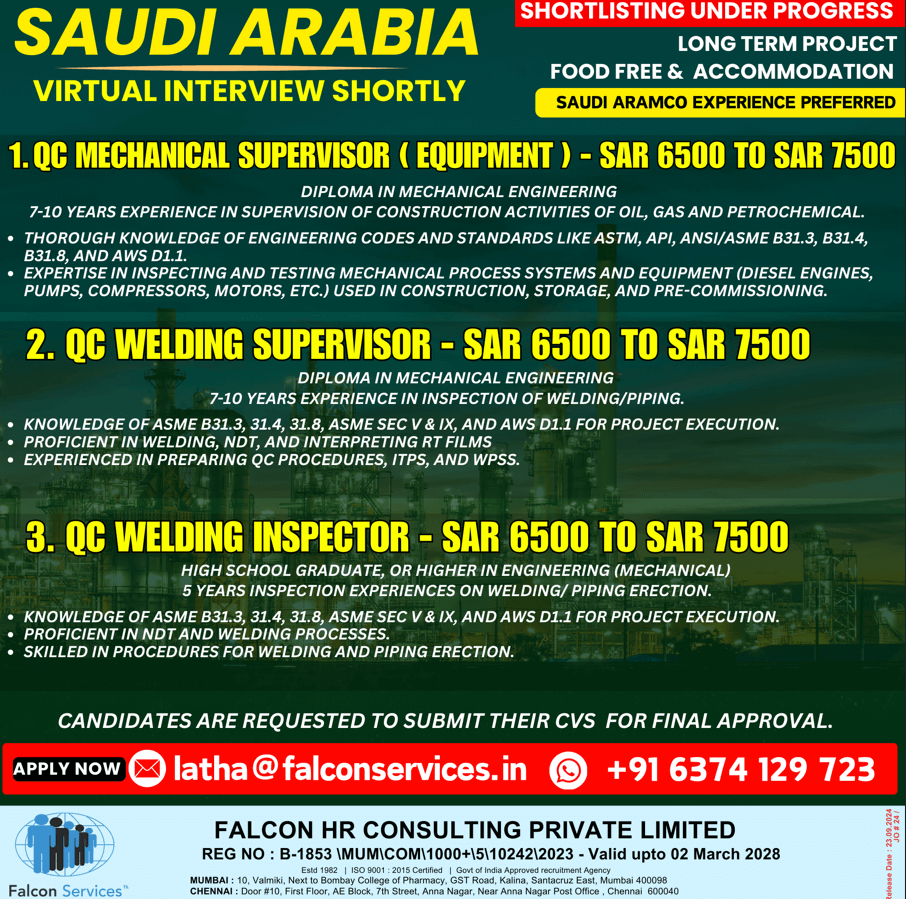 ⚠️SAUDI ARABIA Hiring⚠️