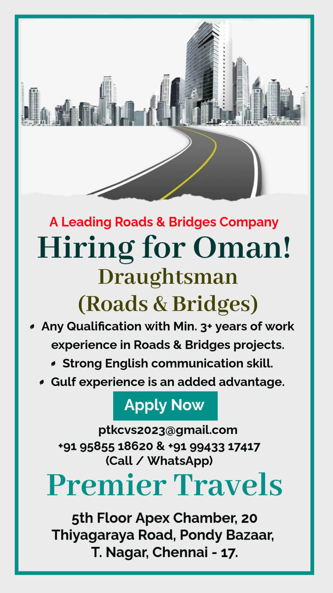 Hiring for the Oman location