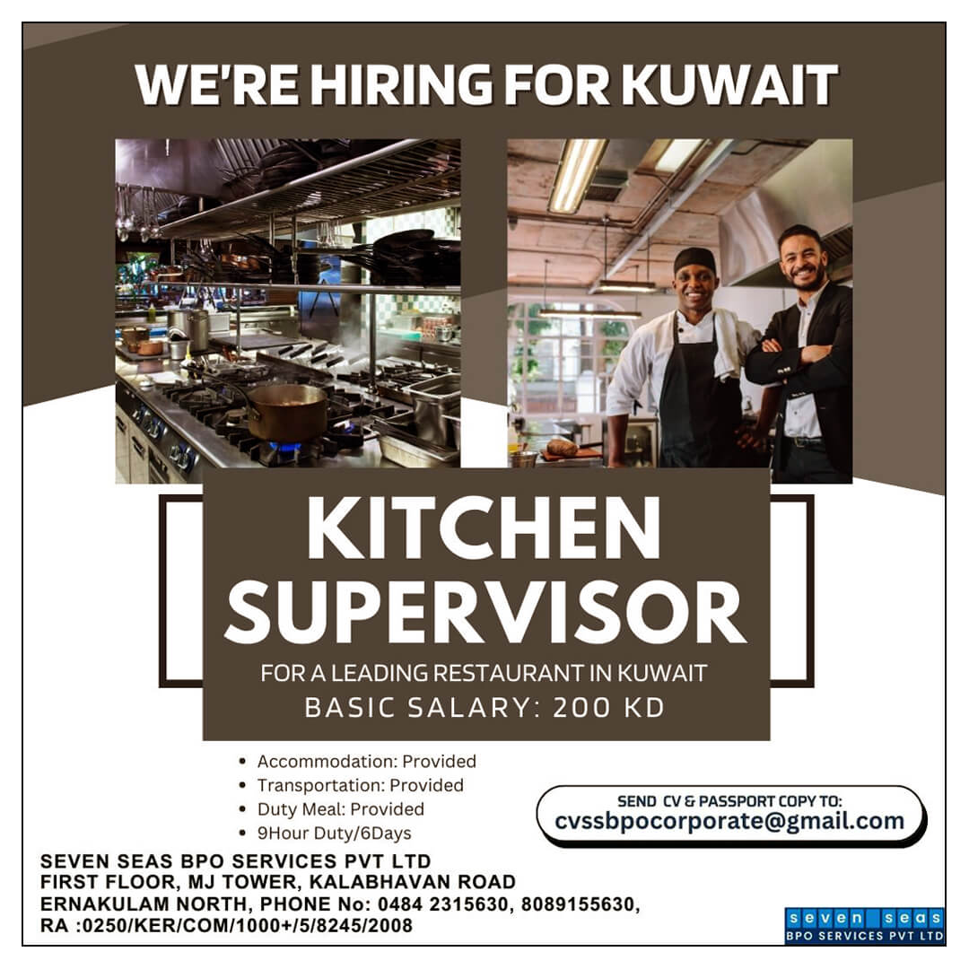 URGENT VACANCY FOR KUWAIT