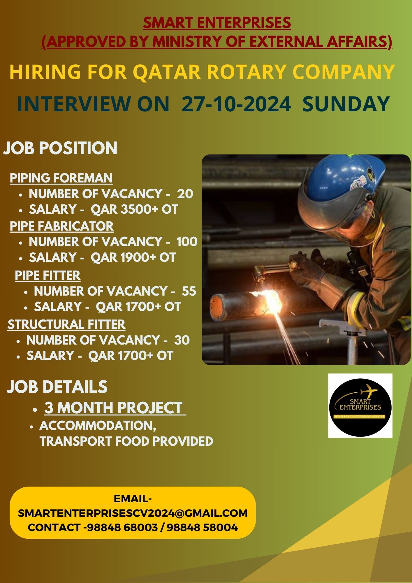 HIRING FOR KUWAIT ROTARY COMPANY