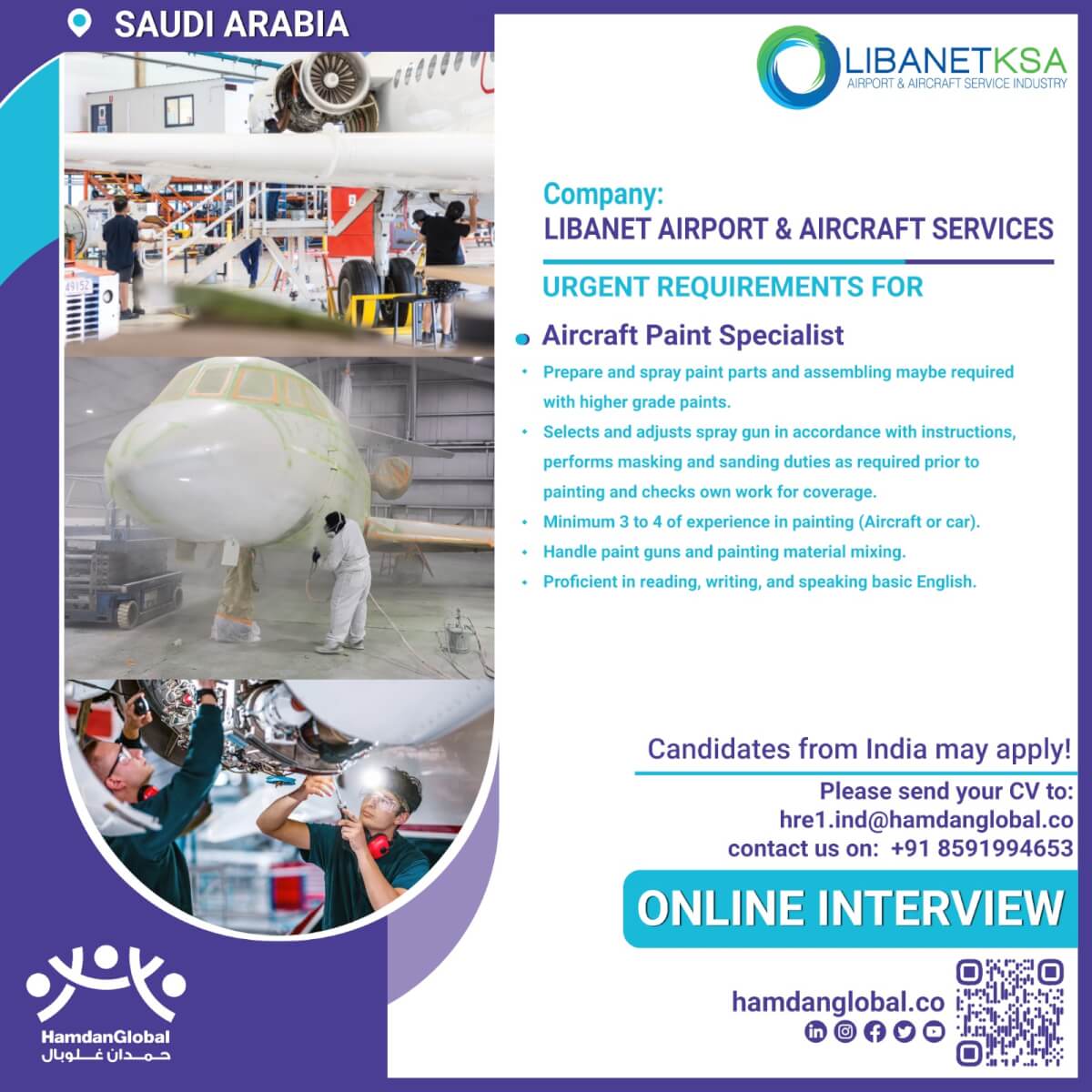 URGENTLY REQUIRED FOR AIRPORT INDUSTRY IN KSA