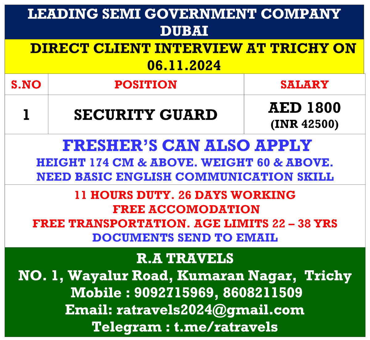 LEADING SEMI GOVERNMENT COMPANY   DUBAI