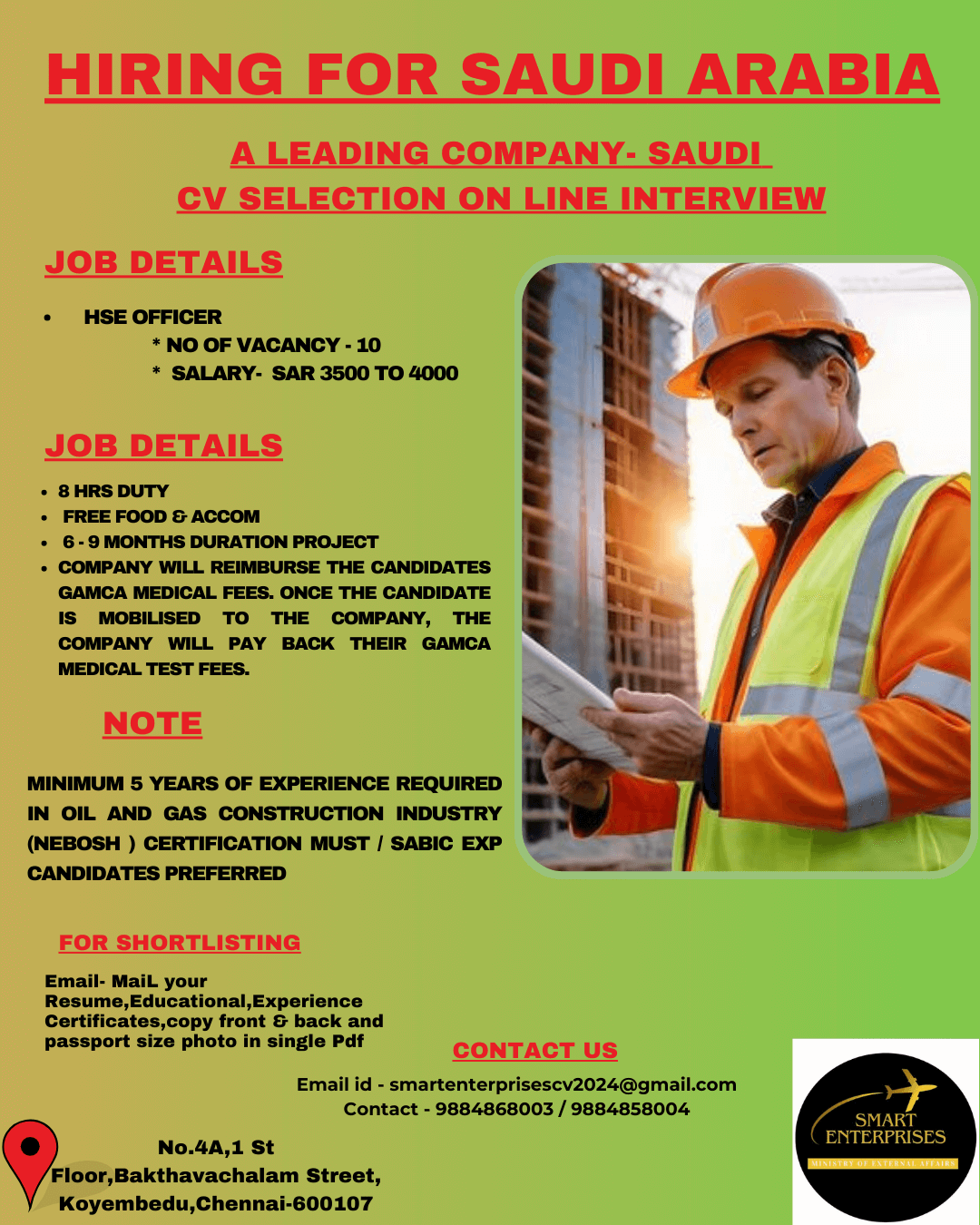 hiring FOR Saudi Arabia