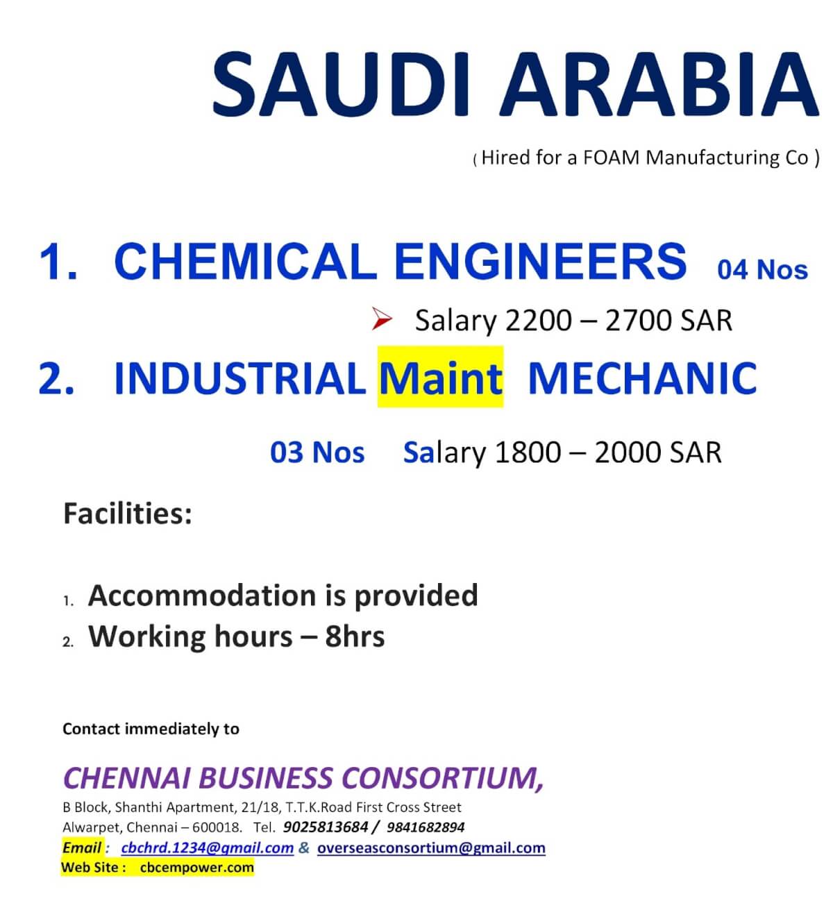 CHEMICAL ENGINEERS