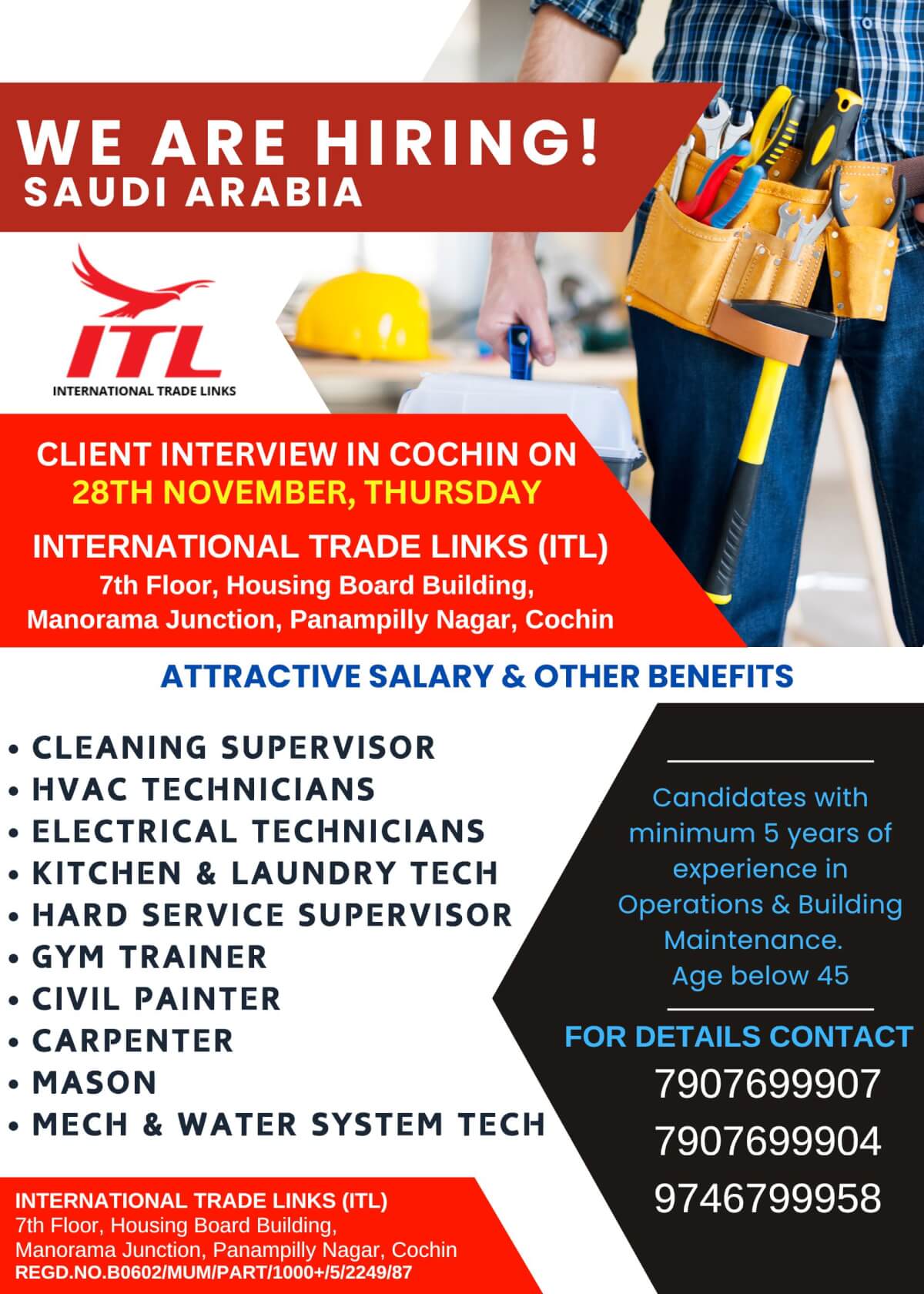 WE ARE HIRING, SAUDI ARABIA