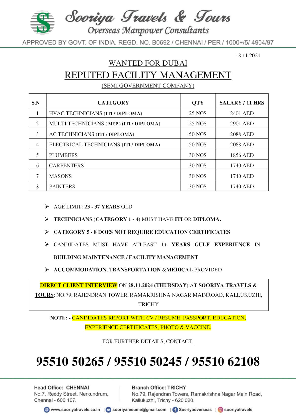 REPUTED FACILITY MANAGEMENT (SEMI GOVERNMENT COMPANY)