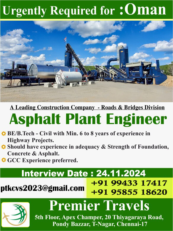 Client Interview on 24.11.2024 (Sunday) at Chennai location