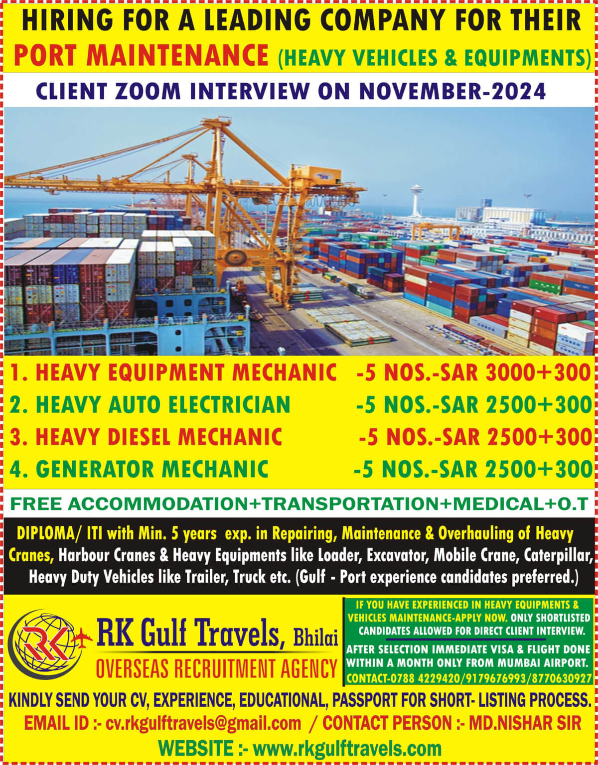 A LEADING PORT MAINTENANCE COMPANY - SAUDI ARABIA.