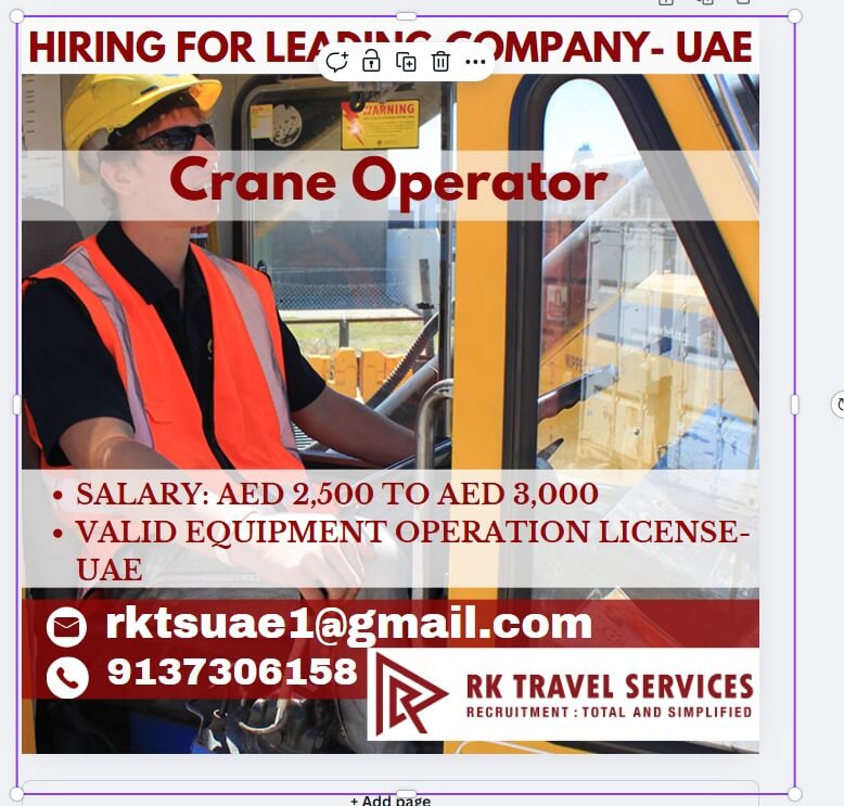 HIRING FOR LEADING COMPANY-UAE