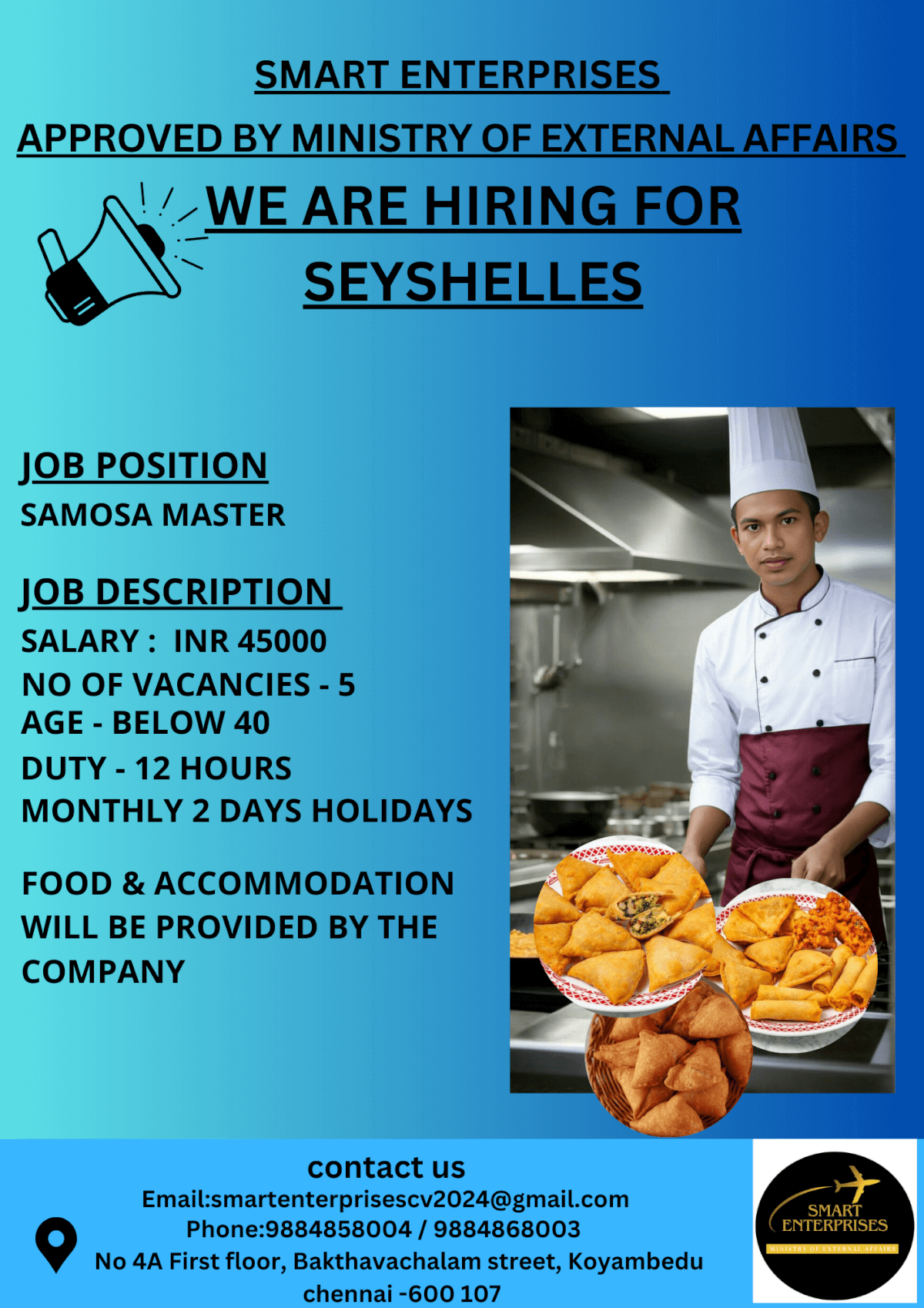 URGENT RREQUIREMENT FOR SEYCHELLES