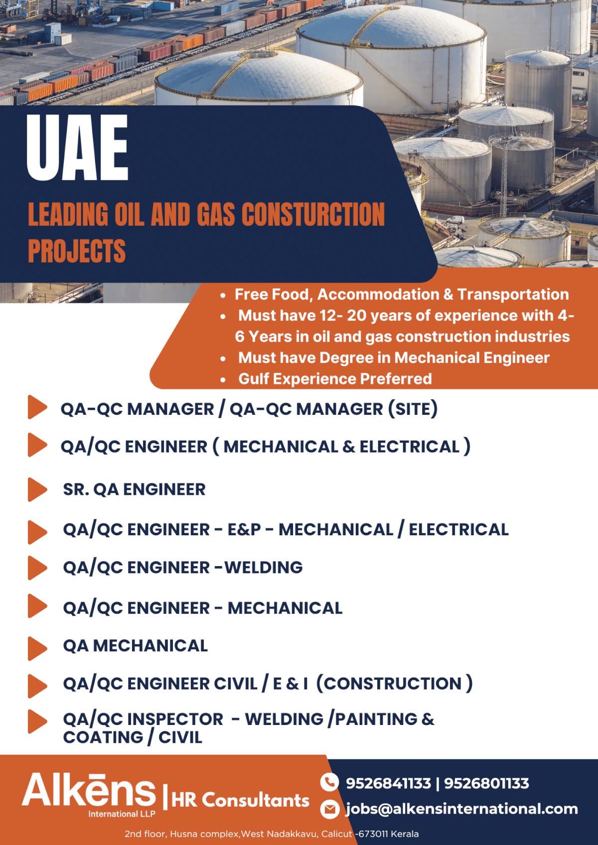 Hiring for UAE