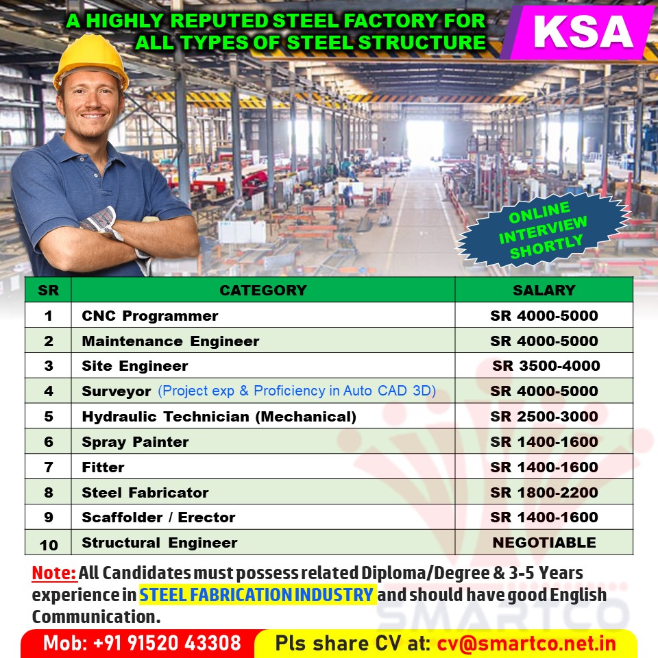 A HIGHLY REPUTED STEEL FACTORY FOR ALL TYPES OF STEEL STRUCTURE - KSA