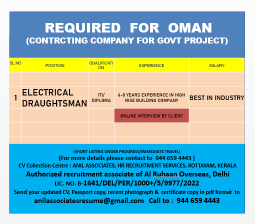 ELECTRICAL DRAUGHTSMAN