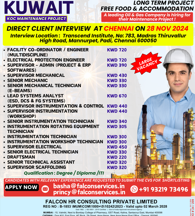 DIRECT CLIENT INTERVIEW AT CHENNAI