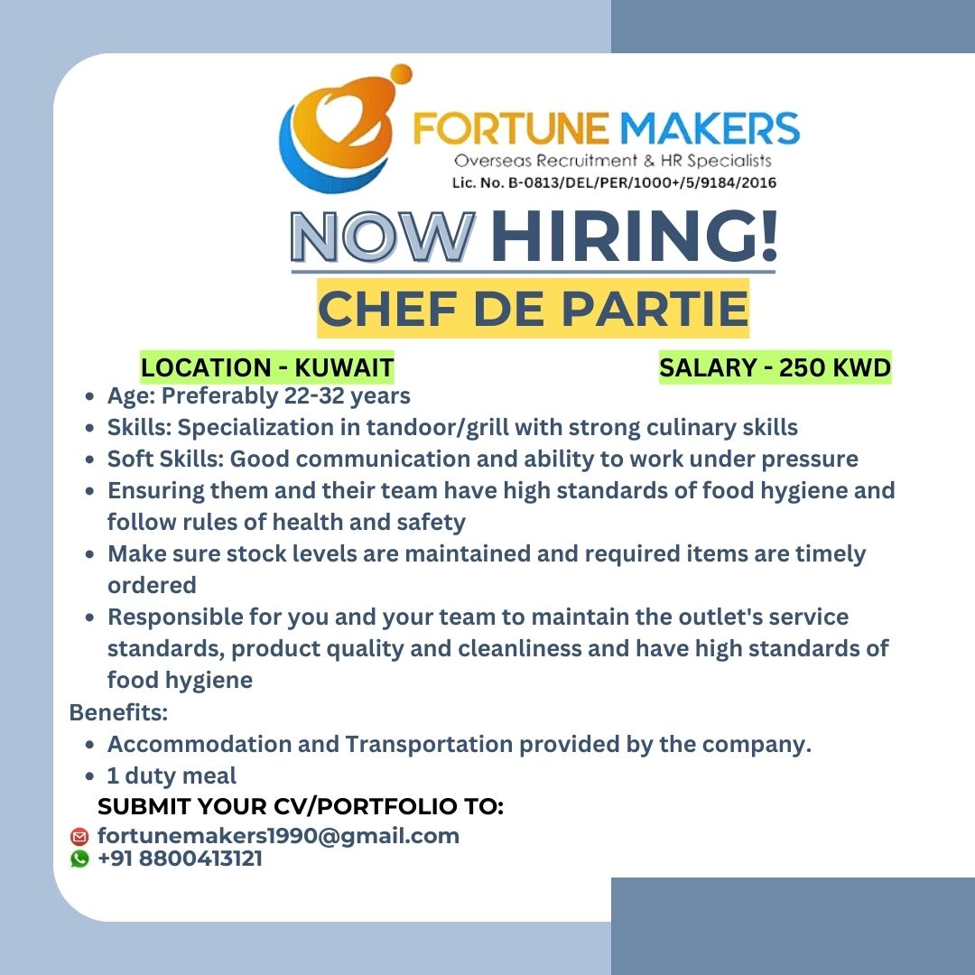 CHEF DE PARTIE