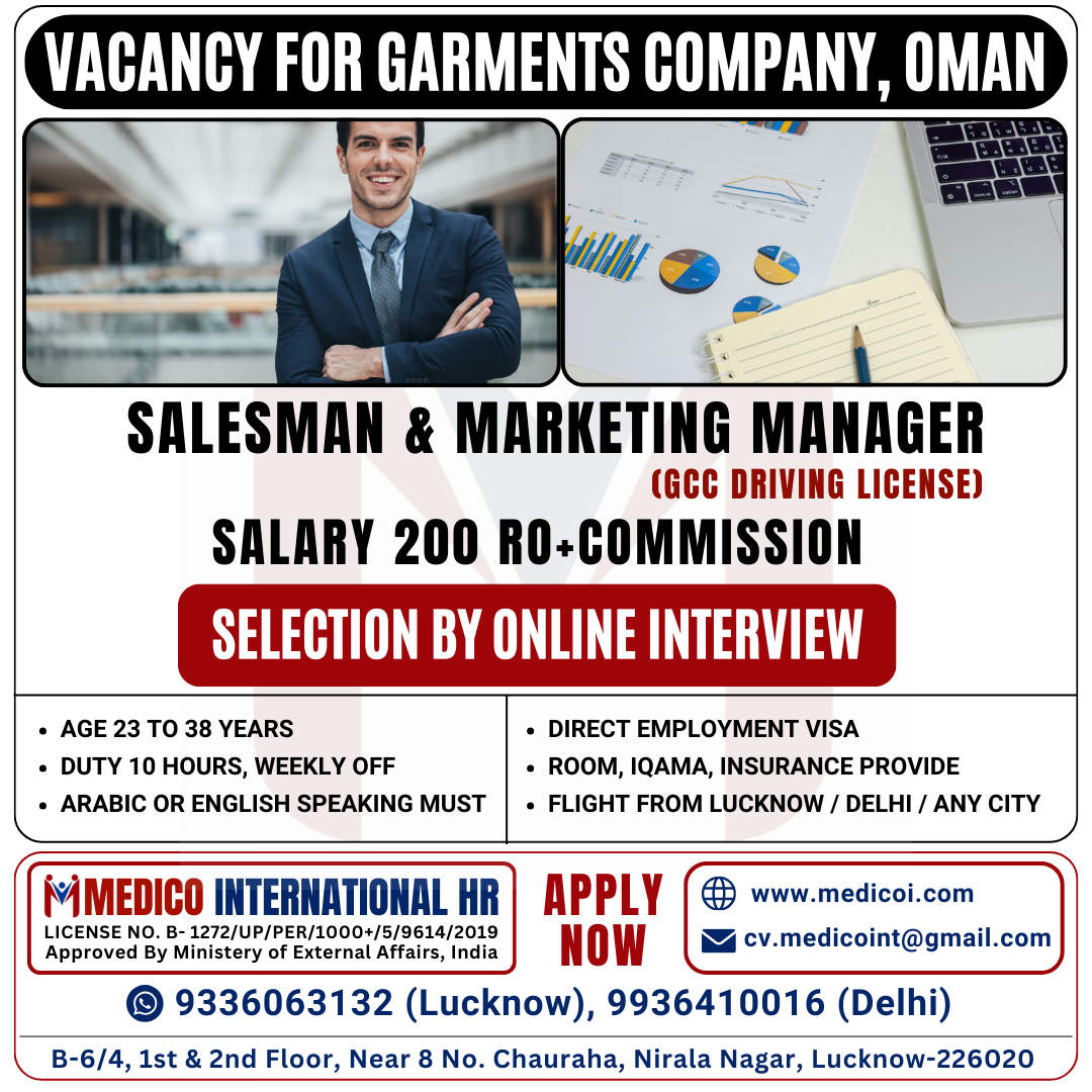 Salesman & Marketing Manager