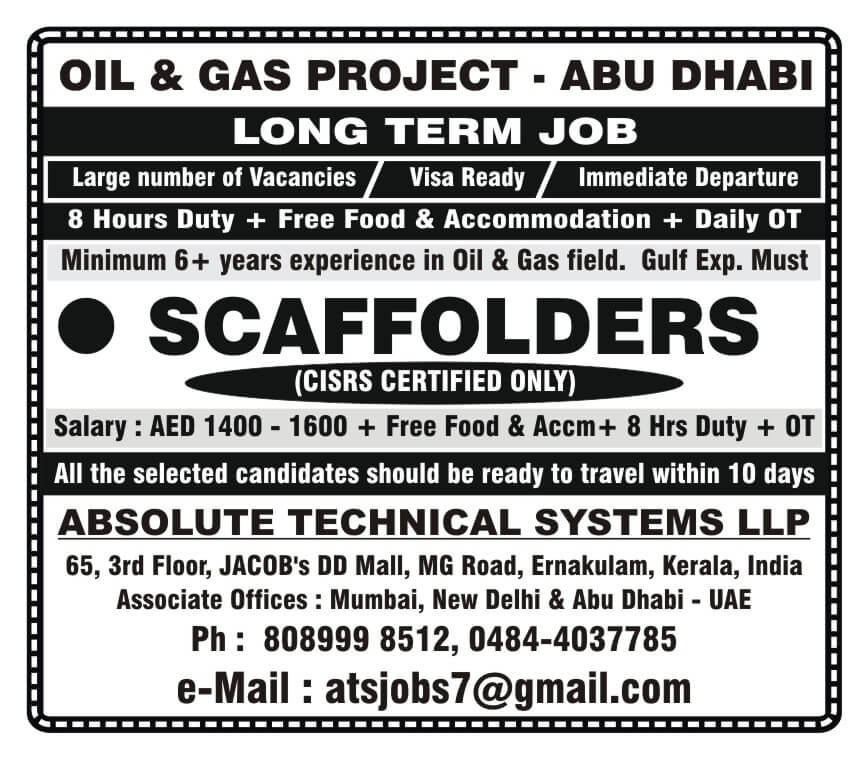 Scaffolder for Abu Dhabi